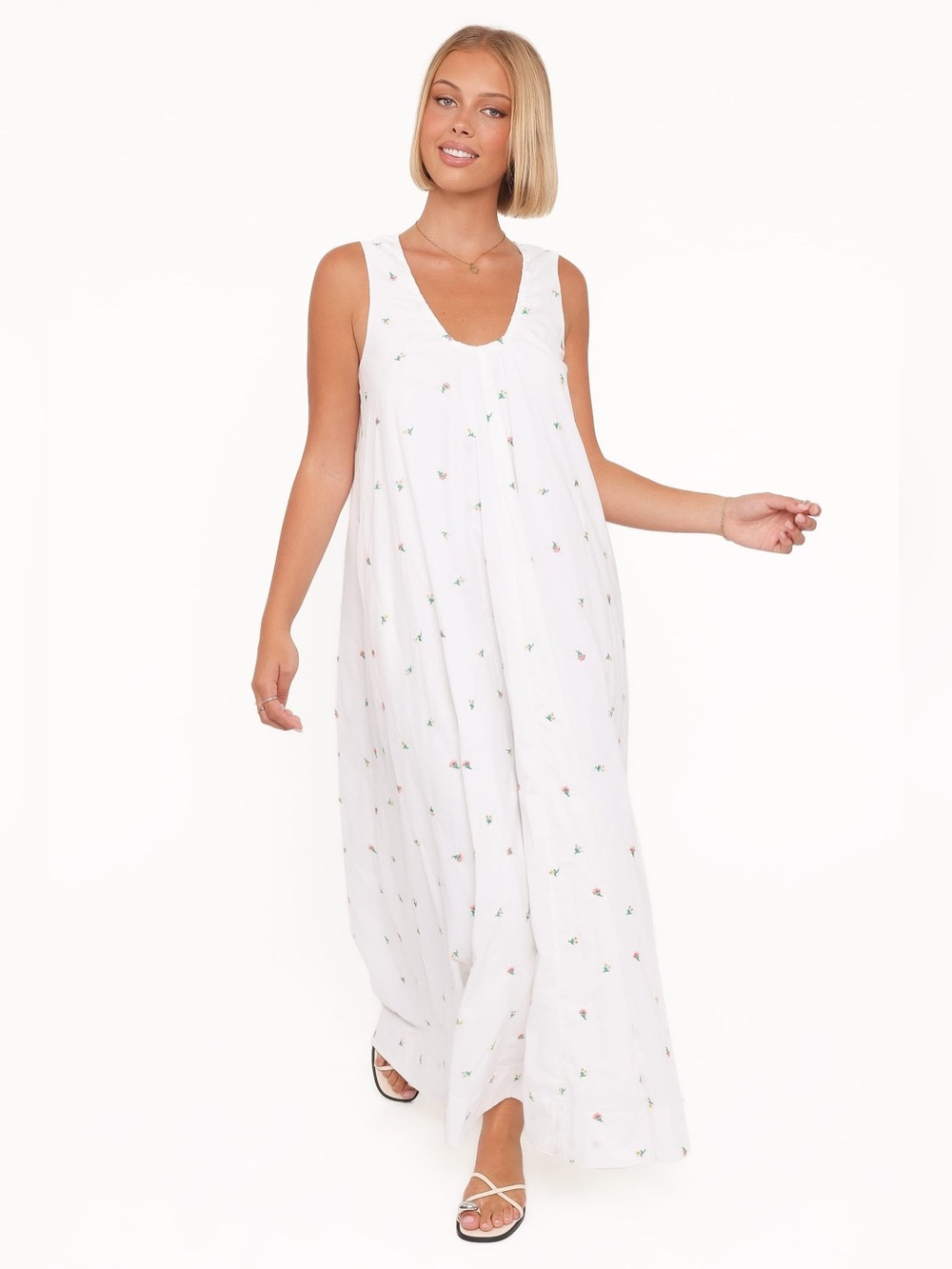 Petal & Pup Laurita Maxi Dress Size Small White NWOT